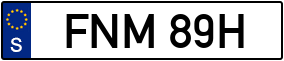 Trailer License Plate